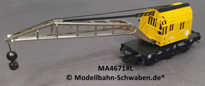 Märklin 4671 H0 Kranwagen Krupp-Ardelt, mit drehbaren Aufbau,BN 974 0 078-8, DB
