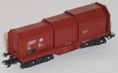 Märklin 4693 H0 Drehgestellwagen mit Teleskophauben, DB, OVP