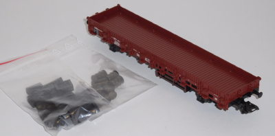 Märklin 46949 H0 Rungenwagen bel. m.Fäßern/Kisten, DB, OVP