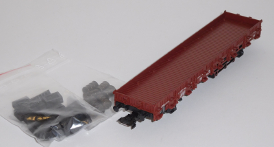 Märklin 46949 H0 Rungenwagen bel. m.Fäßern/Kisten, DB, OVP