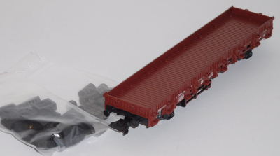 Märklin 46949 H0 Rungenwagen bel. m.Fäßern/Kisten, DB, OVP