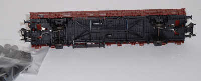 Märklin 46949 H0 Rungenwagen bel. m.Fäßern/Kisten, DB, OVP