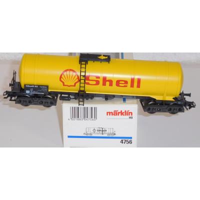 Märklin 4756 H0 Mineralöl-Kesselwagen Shell, DB, OVP