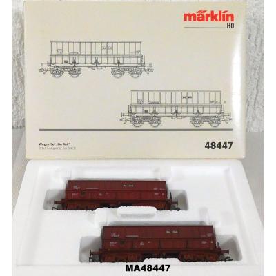 Märklin 48447 H0 Wagen-Set On Rail, 2 Erztransporter, SNCB, OVP