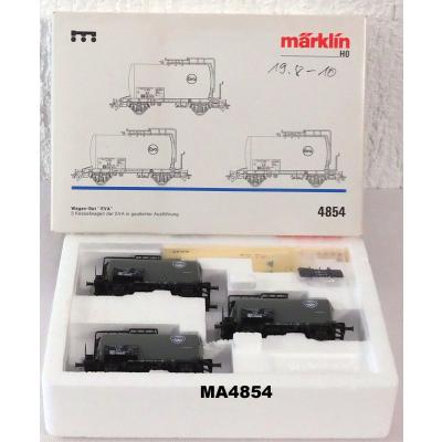 Märklin 4854 H0 MHI Wagen-Set EVA 3 Stk. Kesselwagen, DB, OVP