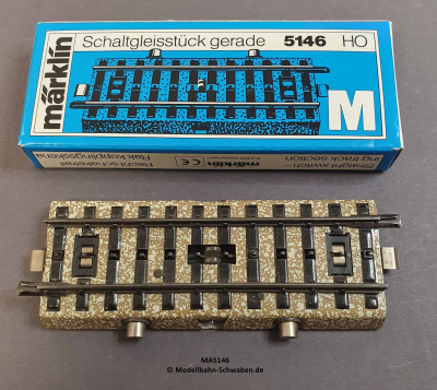 Märklin 5146 H0 M-Schaltgleis gerade 90 mm 1/2, OVP