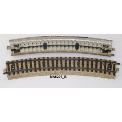 Märklin 5206 H0 M-Gleis, gebogen, 5/8, R=437,4 mm / 24° 17´