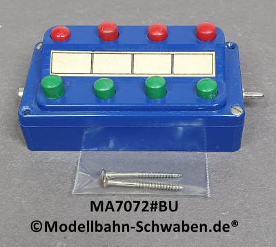 Märklin 7072 Stellpult zum Schalten von 4 zweispuligen Magnetartikeln