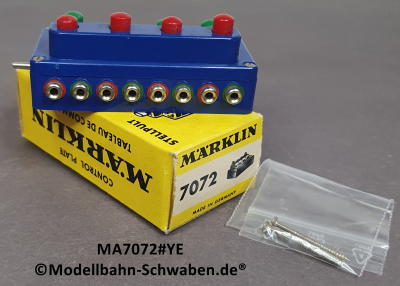 Märklin 7072 Stellpult zum Schalten von 4 zweispuligen Magnetartikeln, OVP
