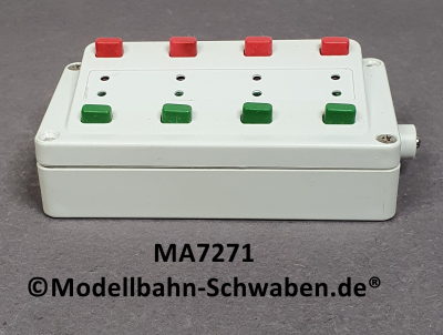 Märklin 7271 Stellpult mit Rückmeldung zum Schalten von 4 zweispuligen Magnetartikeln