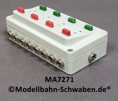 Märklin 7271 Stellpult mit Rückmeldung zum Schalten von 4 zweispuligen Magnetartikeln