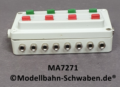 Märklin 7271 Stellpult mit Rückmeldung zum Schalten von 4 zweispuligen Magnetartikeln