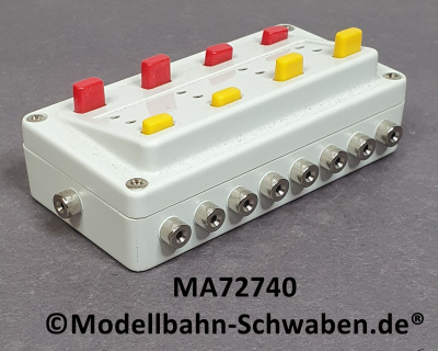 Märklin 72740 Schaltpult zum Verteilen eines Bahn- oder Lichtstromkreises auf 4 verschiedene Leitungen mit je 2 Anschlüssen