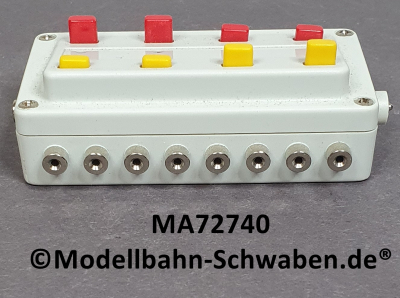 Märklin 72740 Schaltpult zum Verteilen eines Bahn- oder Lichtstromkreises auf 4 verschiedene Leitungen mit je 2 Anschlüssen