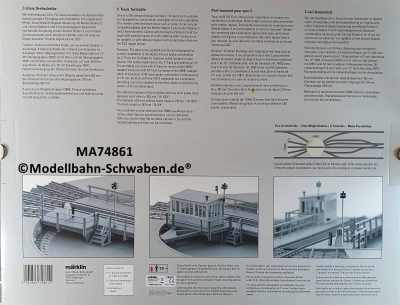 Märklin 74861 H0 C-Gleis Drehscheibe, MFX, Sound, OVP