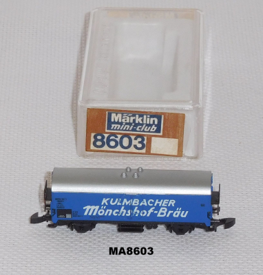 Märklin 8603 Z MINICLUB Bierwagen Kulmbacher Reichelbräu, DB, OVP