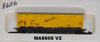Märklin 8606 Z MINICLUB Gedeckter Güterwagen, ibbis, Bananen, DB