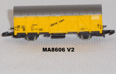 Märklin 8606 Z MINICLUB Gedeckter Güterwagen, ibbis, Bananen, DB