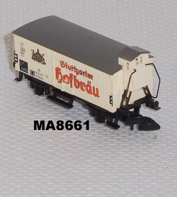 Märklin 8661 Z MINICLUB Bierwagen G10 mit Bremserhaus Stuttgarter Hofbräu