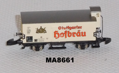 Märklin 8661 Z MINICLUB Bierwagen G10 mit Bremserhaus Stuttgarter Hofbräu