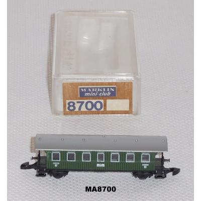 Märklin 8700 Z MINICLUB Personenwagen, grün, OVP