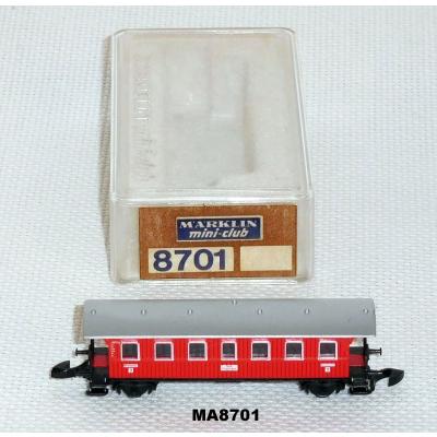 Märklin 8701 Z MINICLUB Personenwagen, rot, OVP