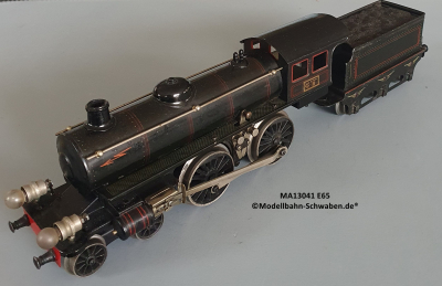 Märklin E65/13041 Spur 1, Dampf- / Schlepptenderlok, elektrisch 20V, mit Tender
