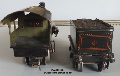 Märklin E65/13041 Spur 1, Dampf- / Schlepptenderlok, elektrisch 20V, mit Tender