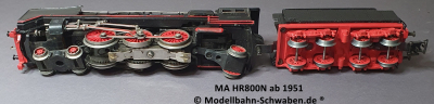 Märklin HR 800 N H0 Schlepptender Dampflok Version ca ab 1951