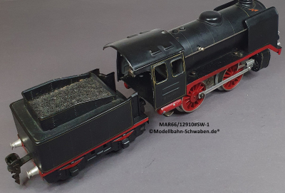 Märklin R66/12910 Spur 0, Dampflok elektrisch 20V, mit Tender R919/0