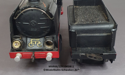 Märklin R66/12910 Spur 0, Dampflok elektrisch 20V, mit Tender R919/0