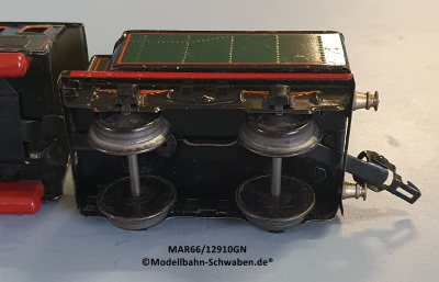 Märklin R66/12910GN Spur 0, Dampflok elektrisch 20V, mit Tender R919/0, Grün
