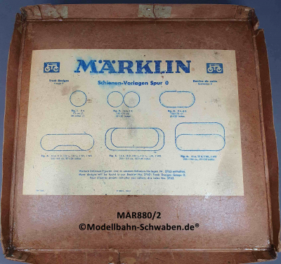 Märklin R880/2 Spur 0, Uhrwerk Personenzug Set, OVP