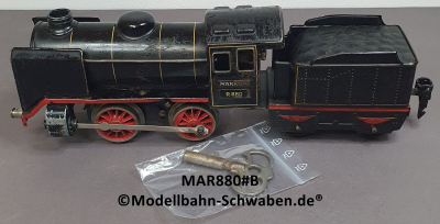 Märklin R880 Spur 0, Dampflok mit Tender 889, Uhrwerk, Bastler