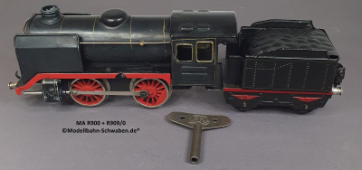 Märklin R900 Spur 0, Dampflok Uhrwerk, mit Tender R909/0