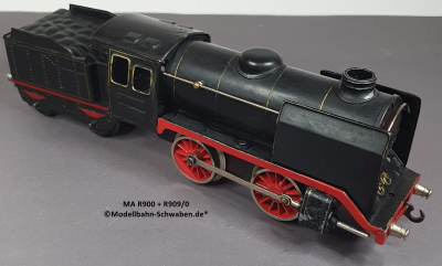 Märklin R900 Spur 0, Dampflok Uhrwerk, mit Tender R909/0