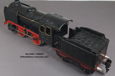Märklin R900 Spur 0, Dampflok Uhrwerk, mit Tender R909/0
