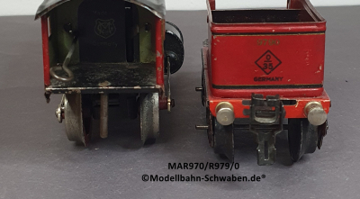 Märklin R970 Spur 0, Dampflok Uhrwerk, mit Tender R979/0