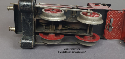 Märklin R970 Spur 0, Dampflok Uhrwerk, mit Tender R979/0
