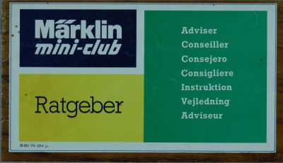 Märklin Spur Z Miniclub Ratgeber Ausgabe 1974