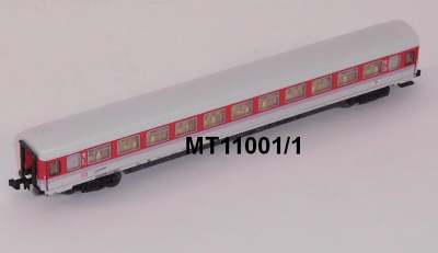 Minitrix 11001/1 N IC Großraumwagen 2. Kl., Apmz 123, 61 80 18-95 202-7, DB