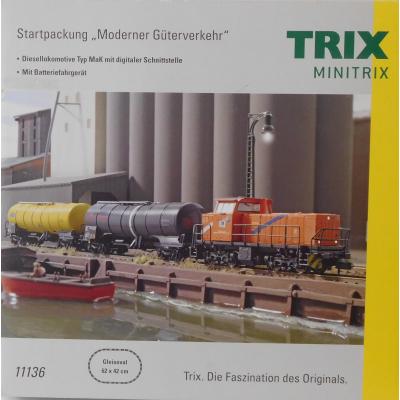 Minitrix 11136 N Startpackung Moderner Güterverkehr, OVP