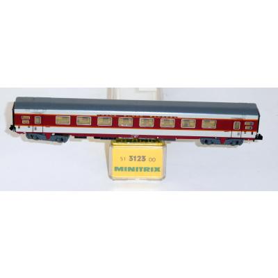 Minitrix 13123 N Schnellzugwagen TEE Grand-Comfort 1. Kl., A8tu, SNCF, OVP