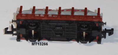 Minitrix 13266 N Rungenwagen mit Plane, Siemens, DB, OVP