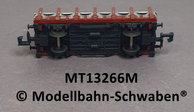 Minitrix 13266M N Rungenwagen, Klm 441, Plane (hellgrau) Minitrix