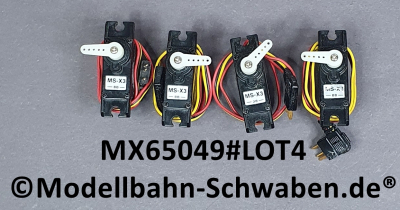 Multiplex 65049 Lot 4 Stk.SERVO MS-X3BB, MPX Anschluss