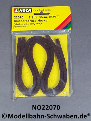 Noch 22070 H0/TT Blutberberitze-Hecke, 2 Stk.je 50cm, OVP