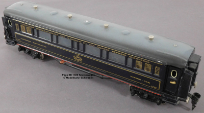 Paya Ibi 1389 Spur 0, M1:45, Blech/TinPlate elektrischer Speise-/Restaurantwagen, grau/anthrazit, LüP 355. OVP