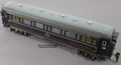 Paya Ibi 1389 Spur 0, M1:45, Blech/TinPlate elektrischer Speise-/Restaurantwagen, grau/anthrazit, LüP 355. OVP
