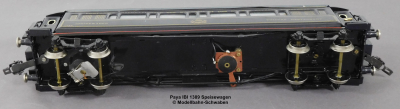 Paya Ibi 1389 Spur 0, M1:45, Blech/TinPlate elektrischer Speise-/Restaurantwagen, grau/anthrazit, LüP 355. OVP